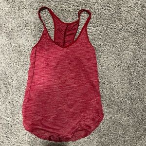 lululemon heathered red racerback tank
